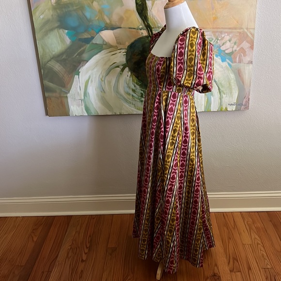 Hill House Matilda Dress Ikat topiary print small - Picture 6 of 16